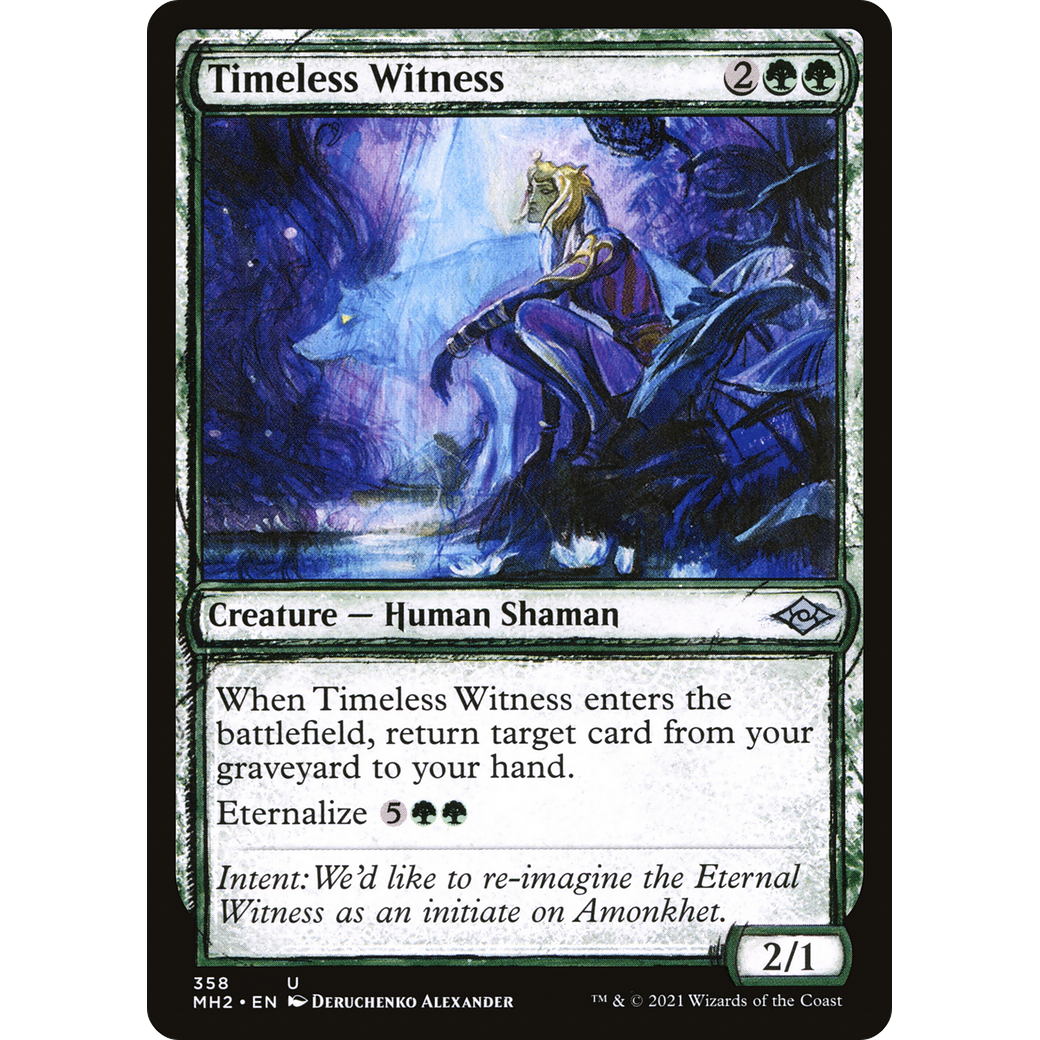 Timeless Witness (Showcase) (MH2-358) - Modern Horizons 2: (Showcase) Foil