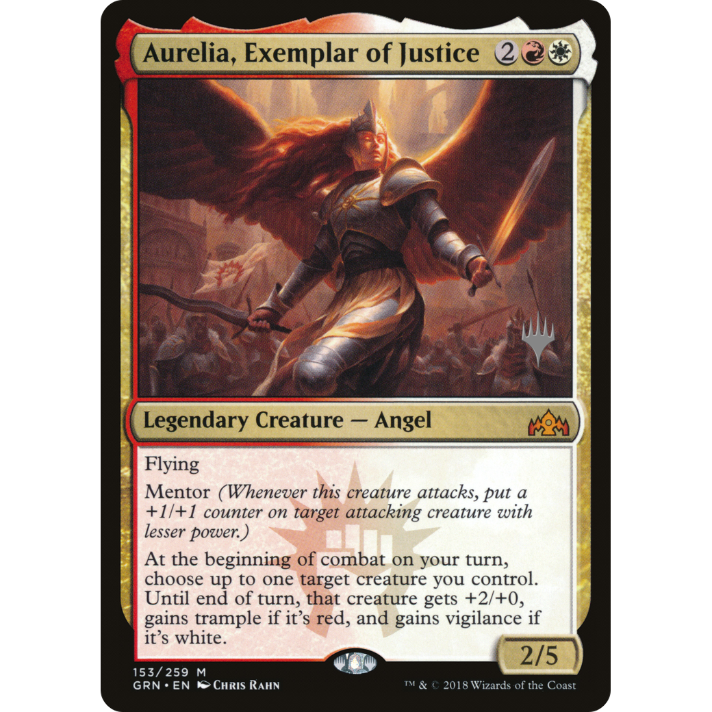 Aurelia, Exemplar of Justice (PPM20-153) - Guilds of Ravnica Promos Foil