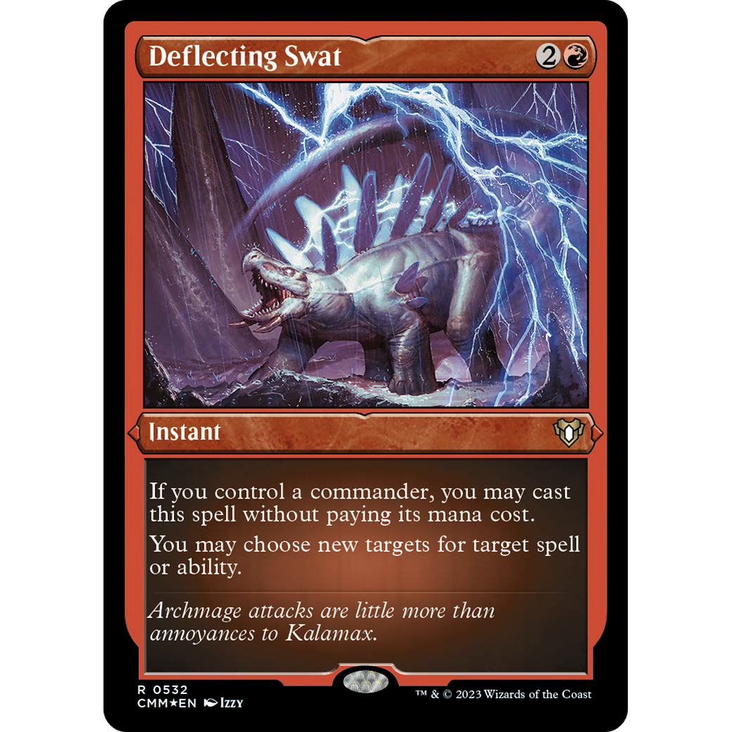 Deflecting Swat (CMM-532) - Commander Masters Etched Foil