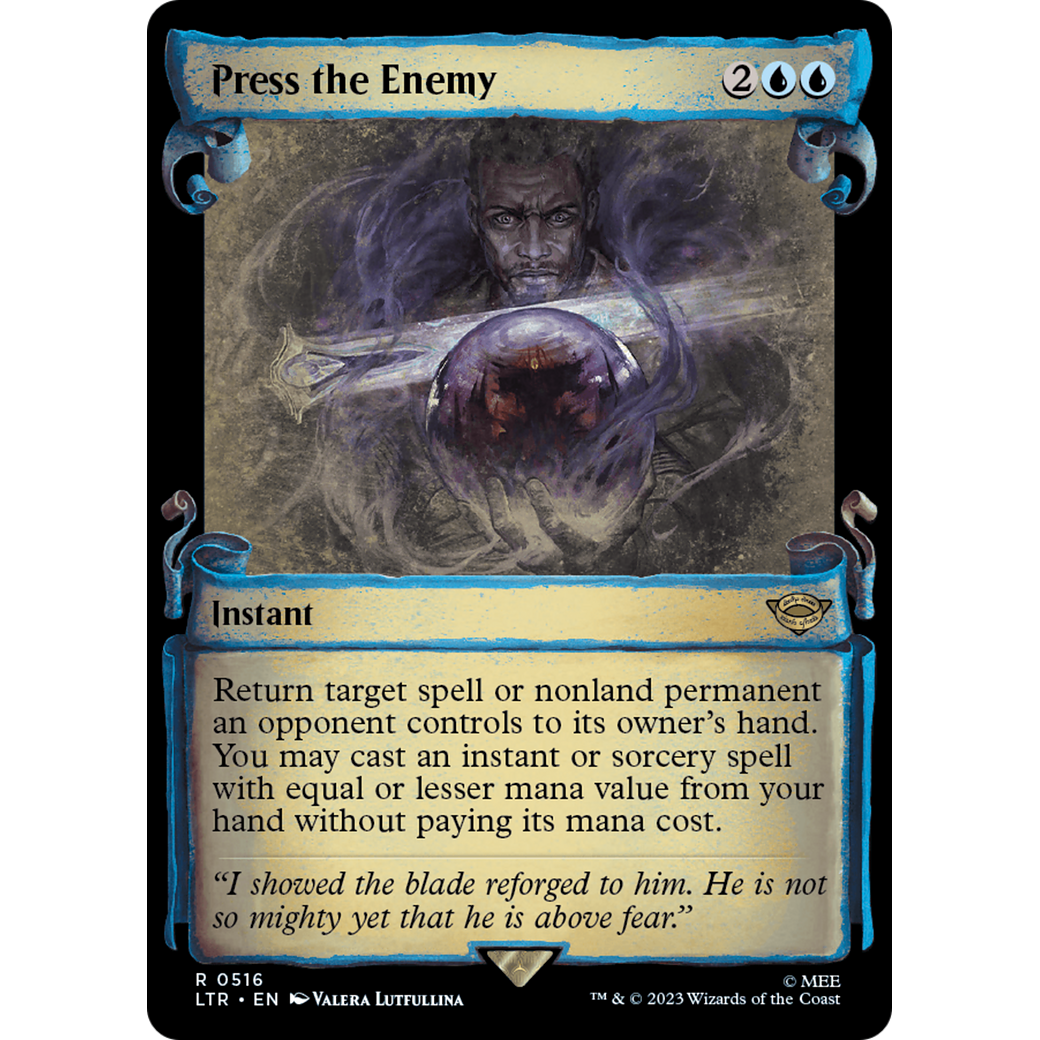Press the Enemy (LTR-516) - The Lord of the Rings: Tales of Middle-earth: (Showcase) Foil
