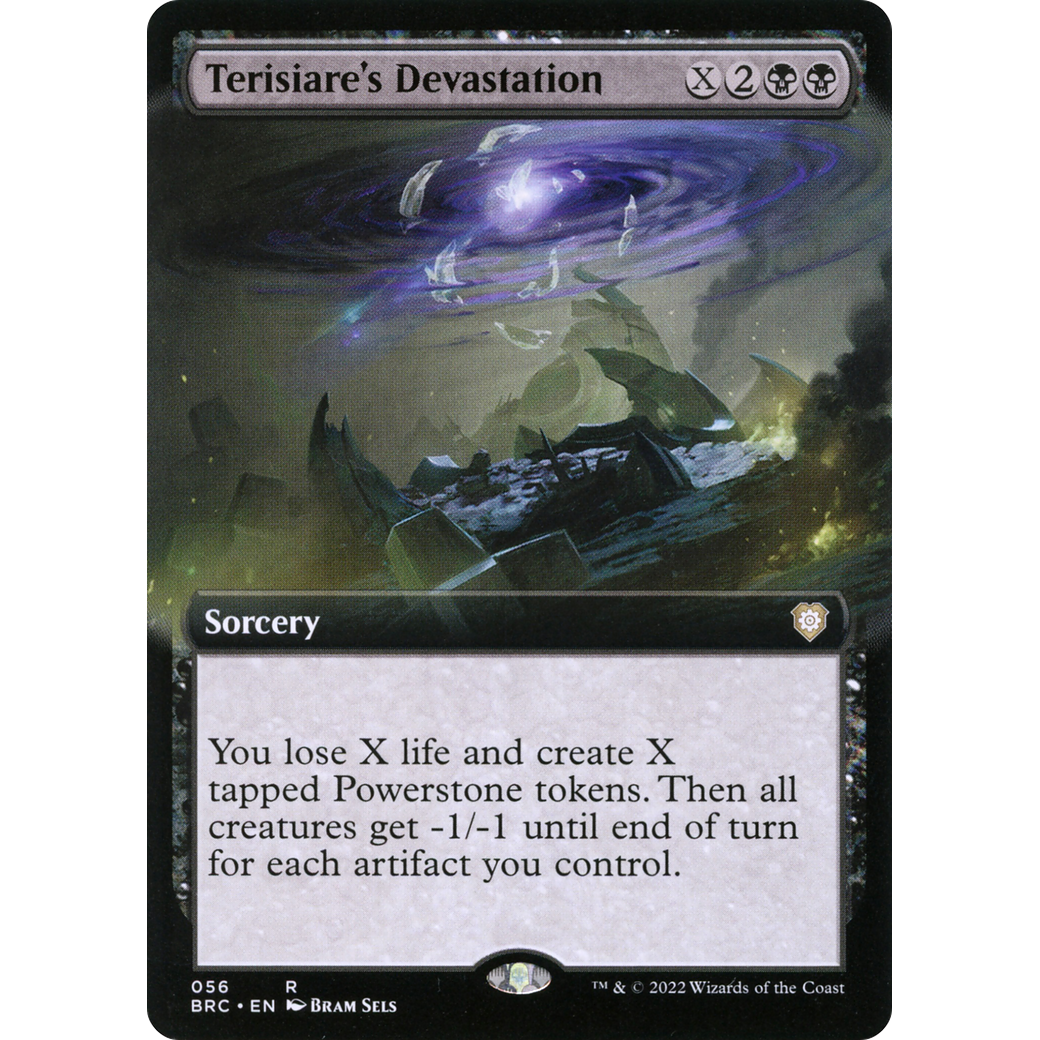 Terisiare's Devastation (Extended Art) (BRC-056) - The Brothers' War Commander: (Extended Art)