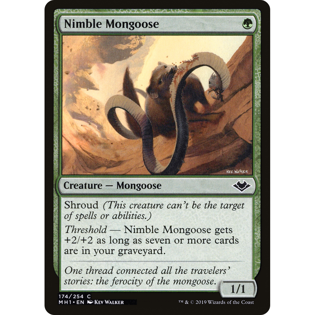 Nimble Mongoose (MH1-174) - Modern Horizons Foil