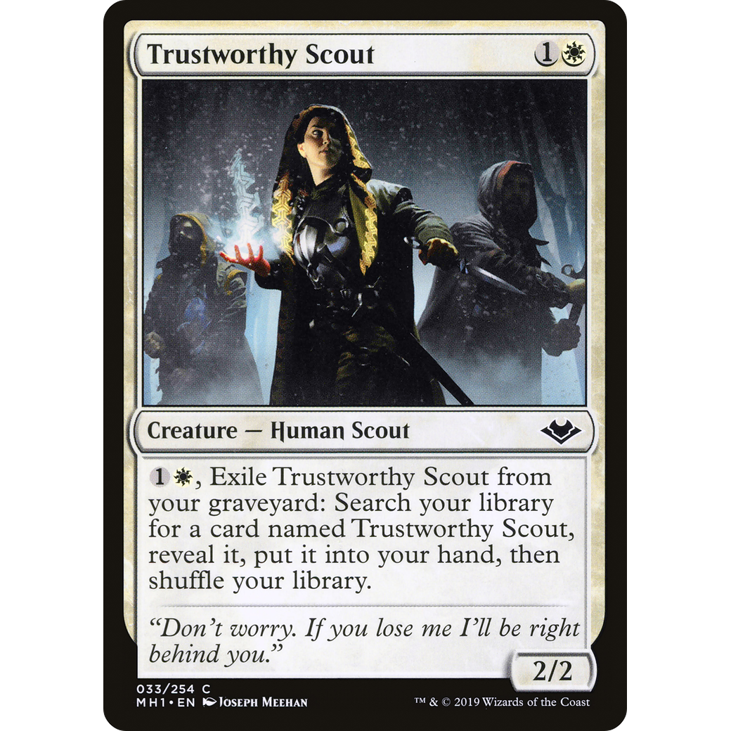 Trustworthy Scout (MH1-033) - Modern Horizons Foil