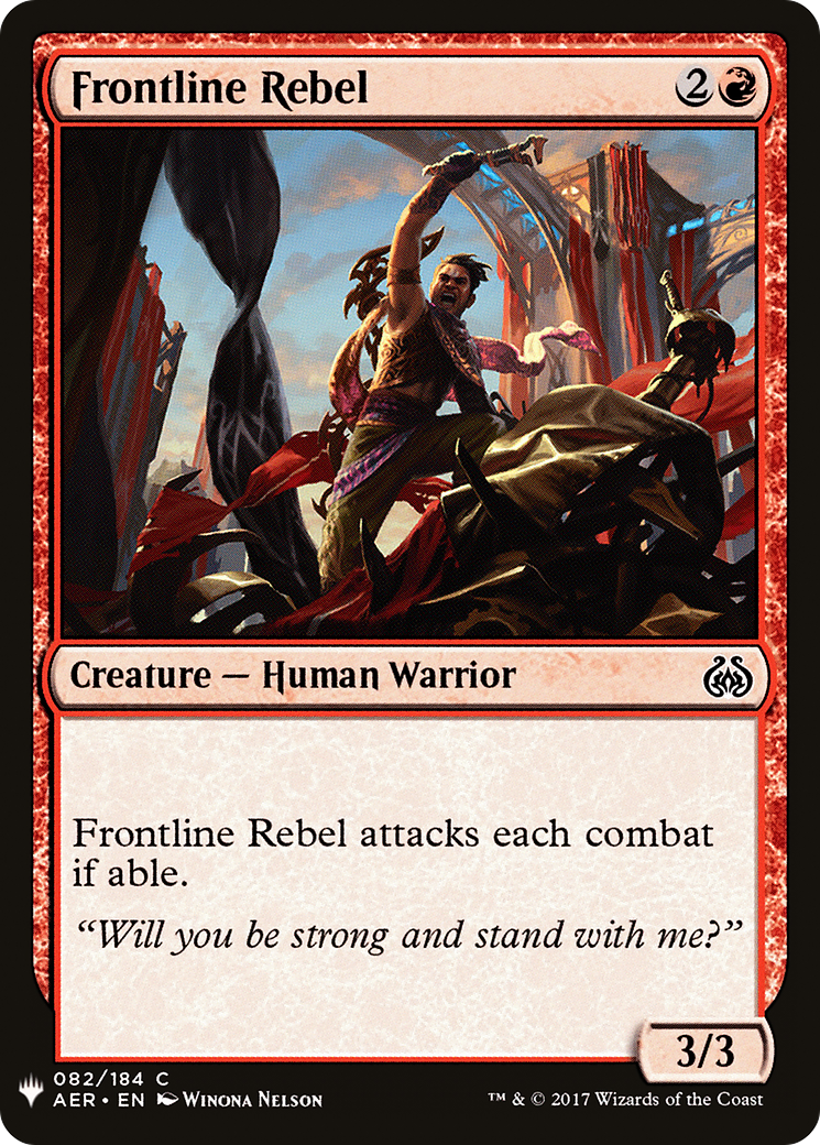Frontline Rebel (LIST-082) - The List