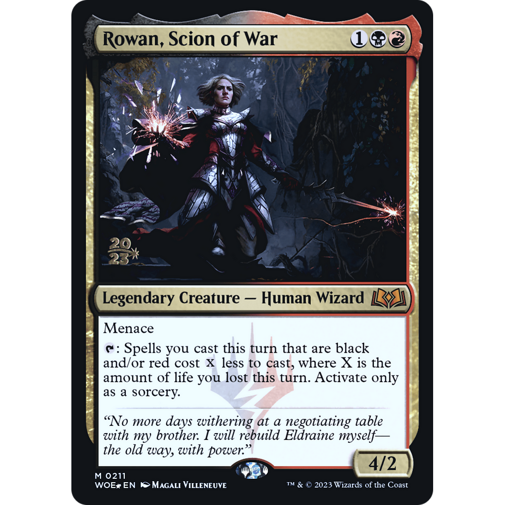 Rowan, Scion of War (PRE-211S) - Wilds of Eldraine Promos Foil