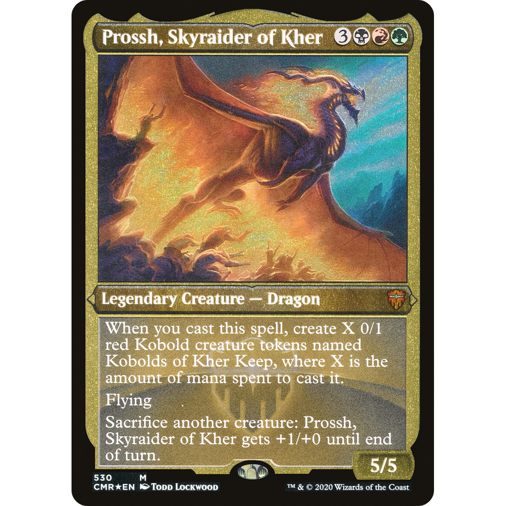 Prossh, Skyraider of Kher (Foil Etched) (CMR-530) - Commander Legends Foil