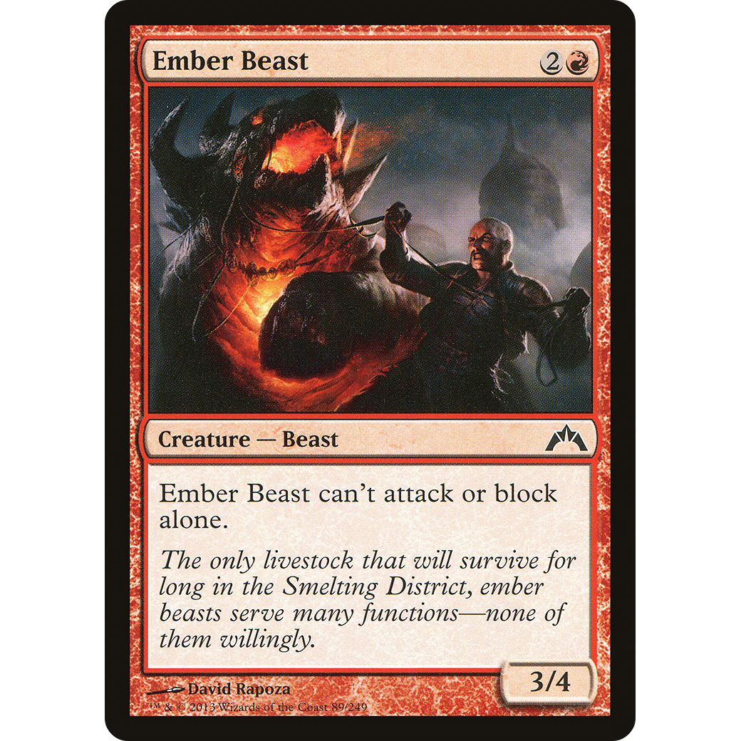 Ember Beast (GTC-089) - Gatecrash Foil