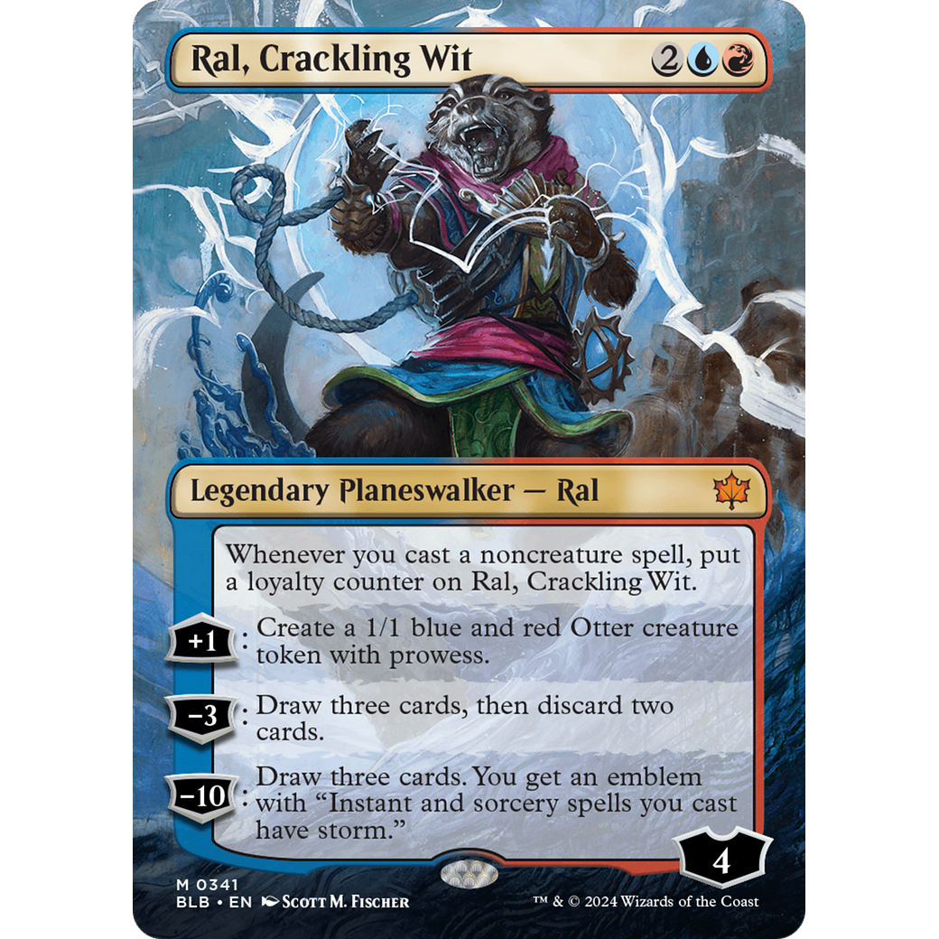 Ral, Crackling Wit (BLB-341) - Bloomburrow (Borderless) Foil