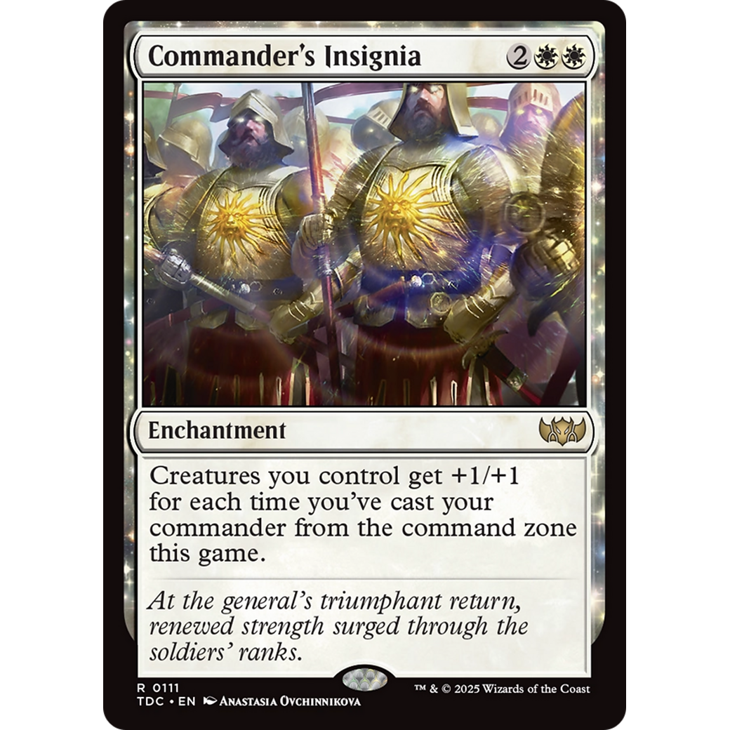 Commander's Insignia (TDC-111) - Commander: Tarkir: Dragonstorm: (enchantment)