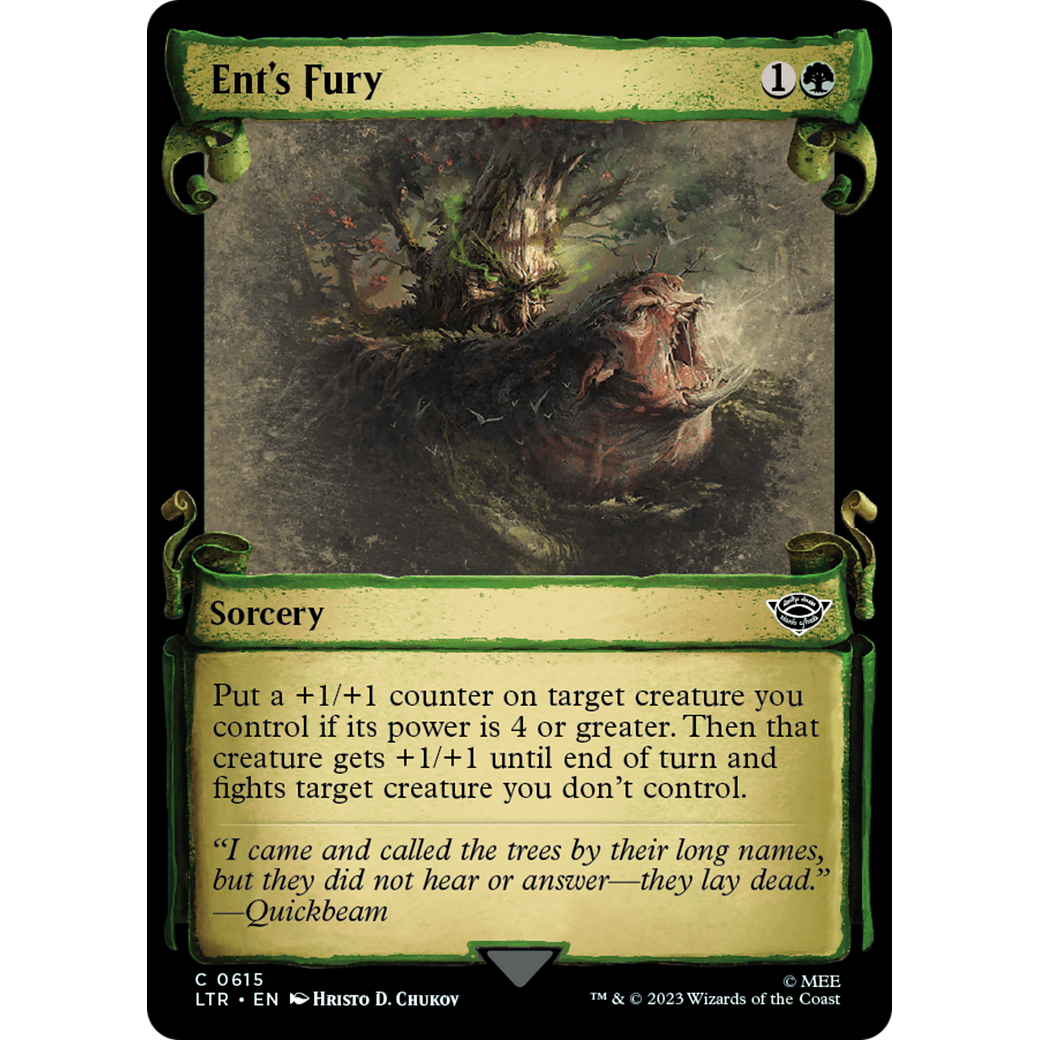 Ent's Fury (LTR-615) - The Lord of the Rings: Tales of Middle-earth: (Showcase) Foil