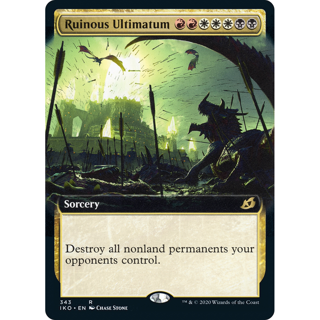 Ruinous Ultimatum (Extended Art) (IKO-343) - Ikoria: Lair of Behemoths: (Extended Art) Foil