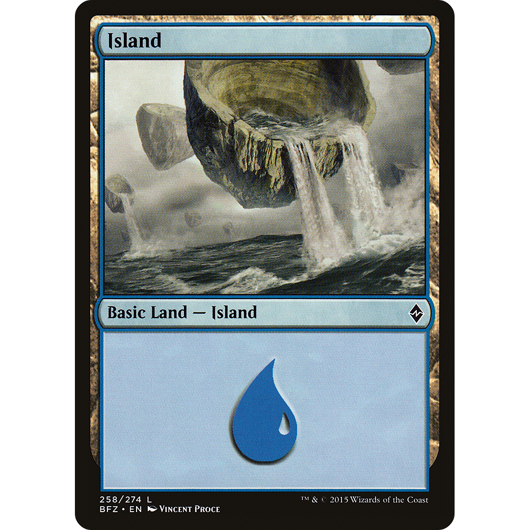 Island (258) (BFZ-258) - Battle for Zendikar