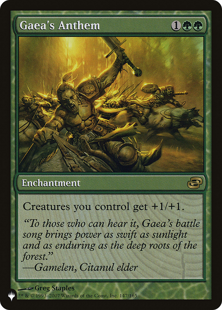 Gaea's Anthem (PLC) (LIST-147/165) - The List: (colorshifted)