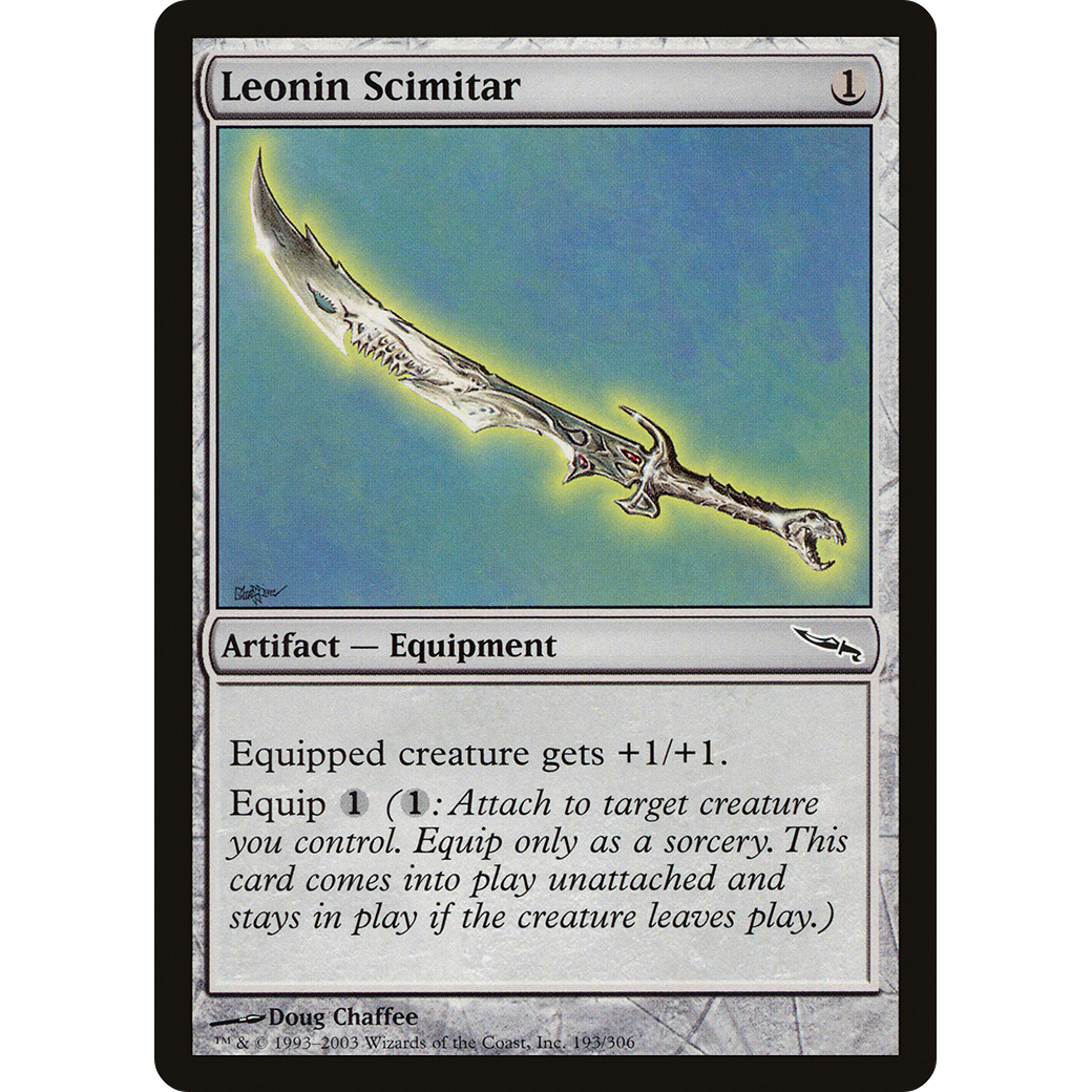 Leonin Scimitar (MRD-193) - Mirrodin