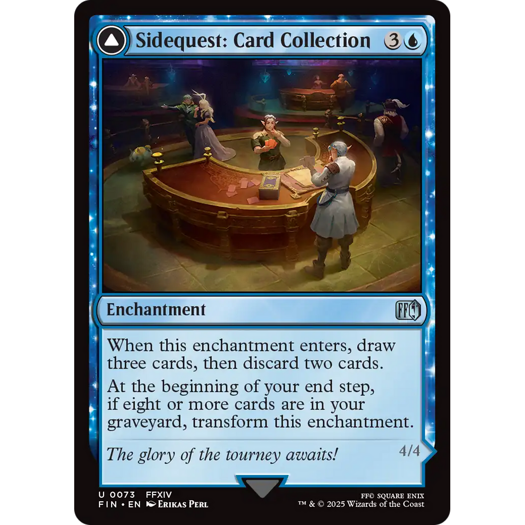 Sidequest: Card Collection // Magicked Card (FIN-073) - FINAL FANTASY: (enchantment) Foil