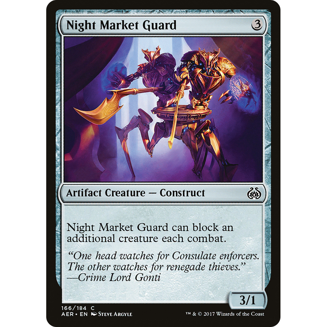 Night Market Guard (AER-166) - Aether Revolt