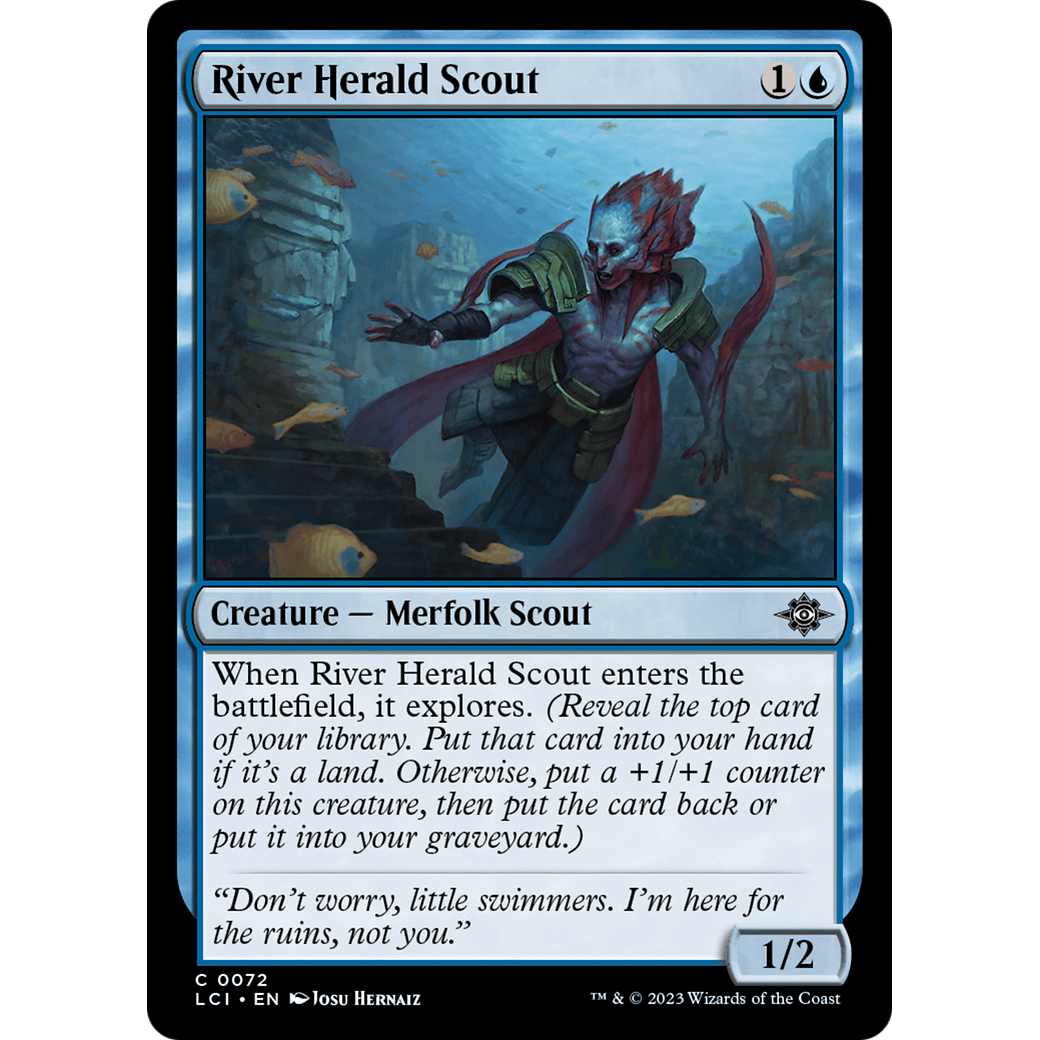 River Herald Scout (LCI-072) - The Lost Caverns of Ixalan Foil