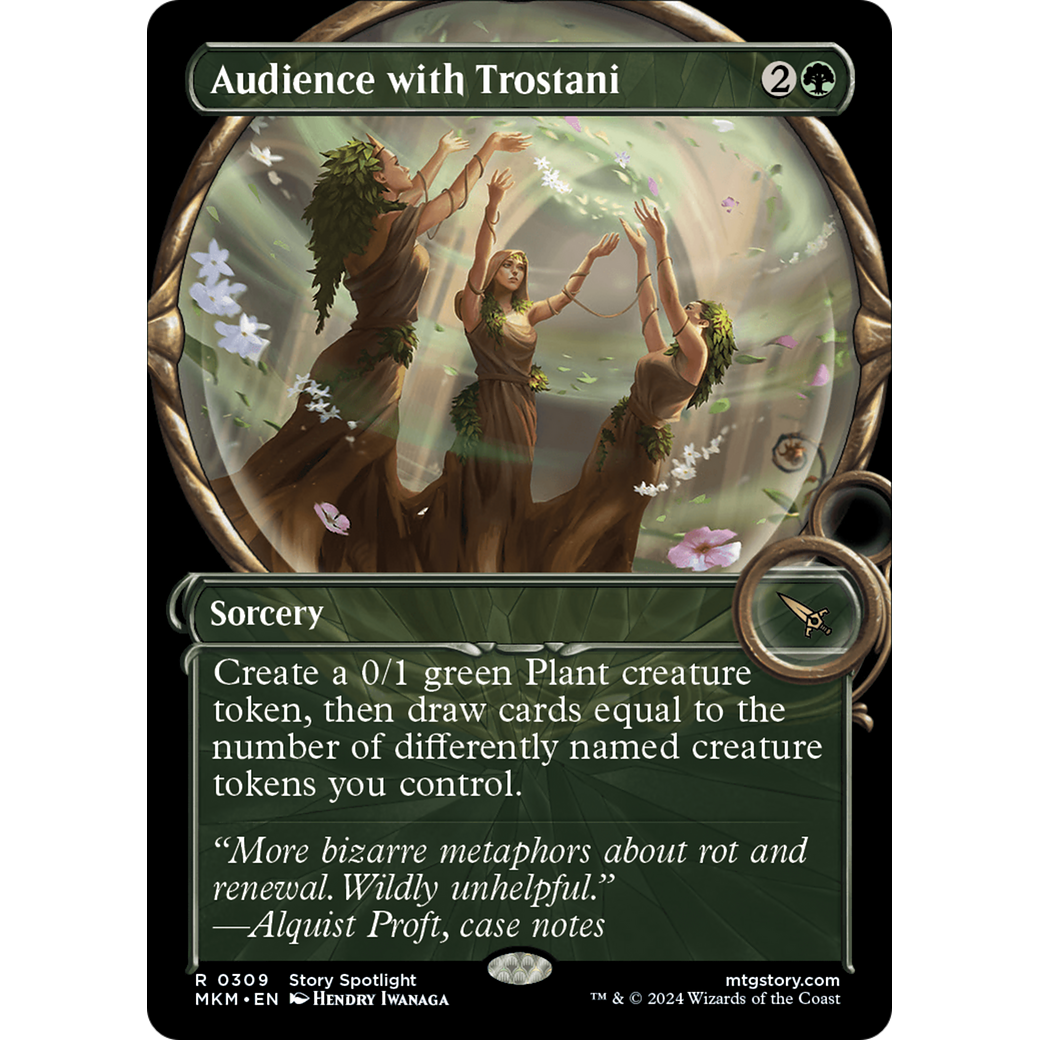 Audience with Trostani (MKM-309) - Murders at Karlov Manor: (Showcase) Foil