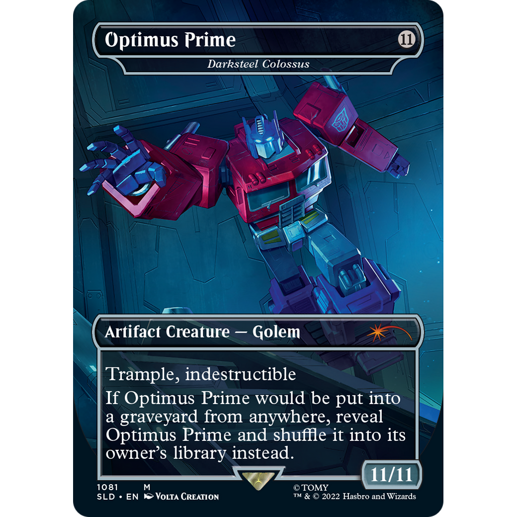 Optimus Prime - Darksteel Colossus (SLD-1081) - Secret Lair Drop (Borderless)