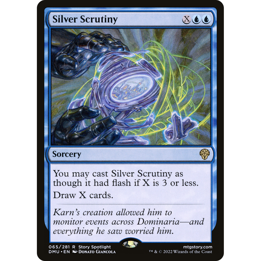 Silver Scrutiny (DMU-065) - Dominaria United Foil