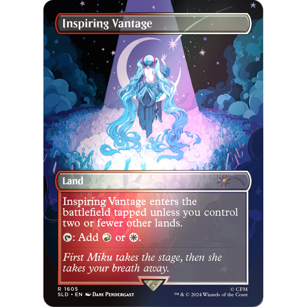 Inspiring Vantage (1605) (Rainbow Foil) (SLD-1605) - Secret Lair Drop (Borderless) Foil