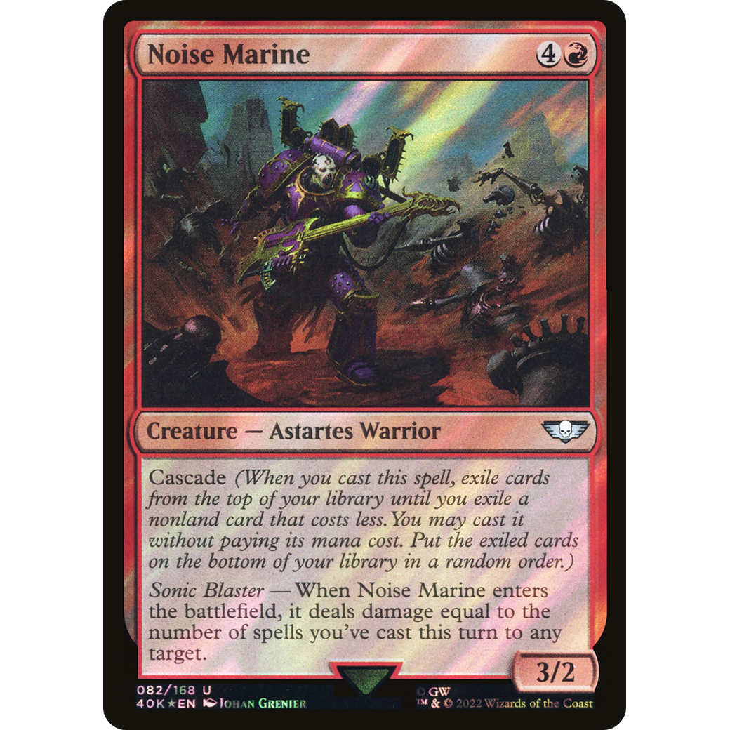 Noise Marine (40K-082) - Warhammer 40,000 Commander Foil