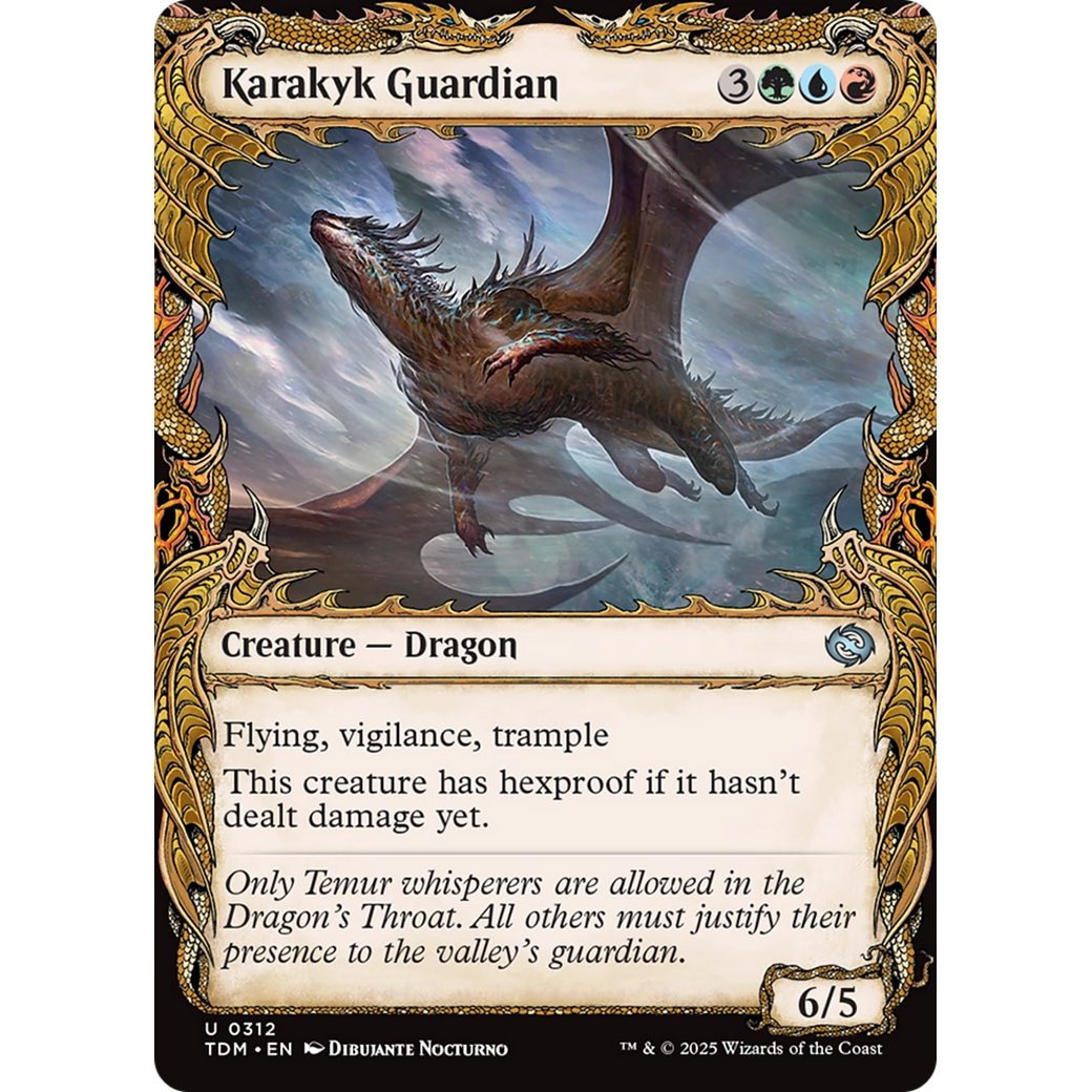 Karakyk Guardian (TDM-312) - Tarkir: Dragonstorm: (Showcase) Foil