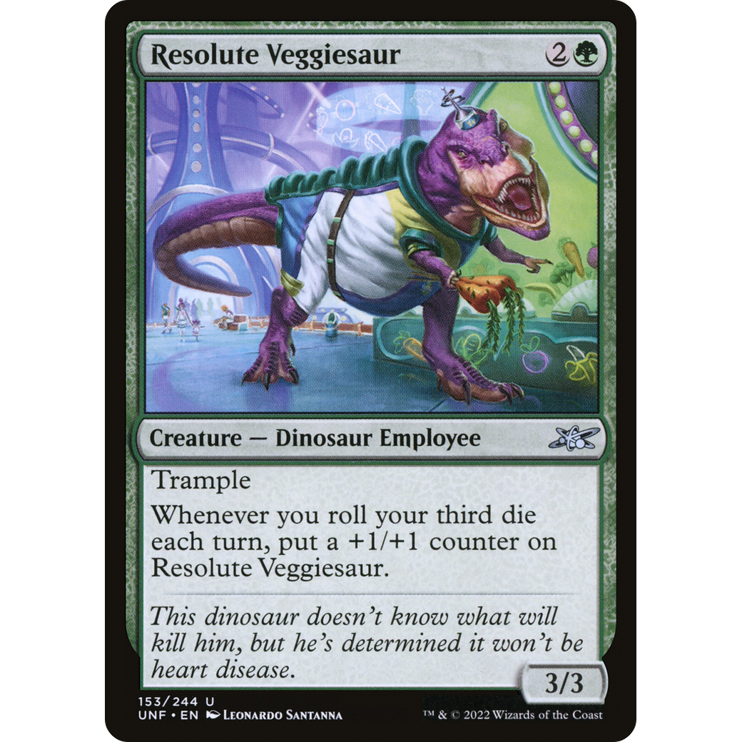 Resolute Veggiesaur (UNF-153) - Unfinity Foil