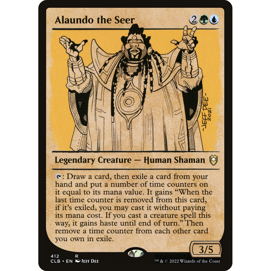 Alaundo the Seer (CLB-412) - Commander Legends: Battle for Baldur's Gate: (Showcase) Foil