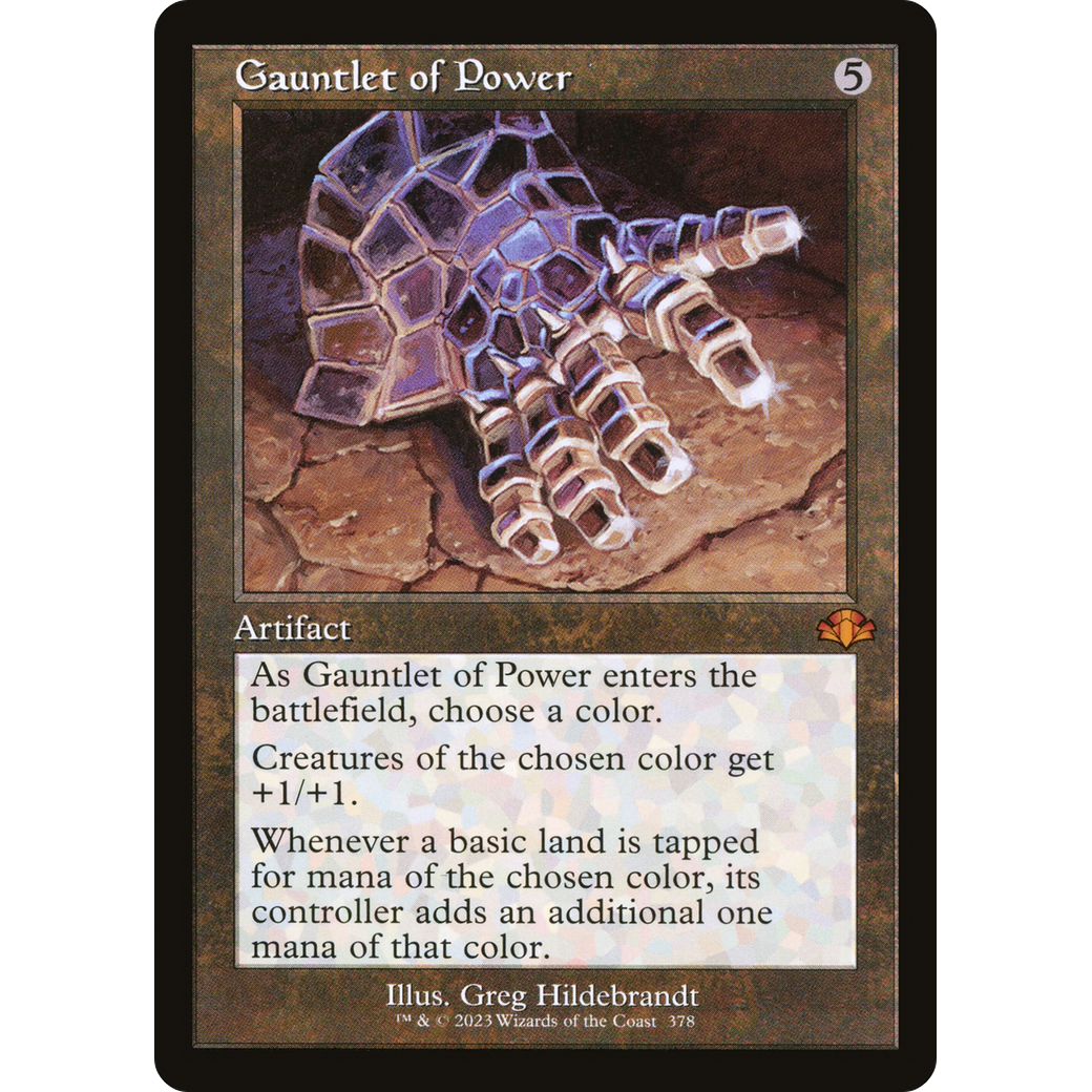 Gauntlet of Power (Retro Frame) (DMR-378) - Dominaria Remastered