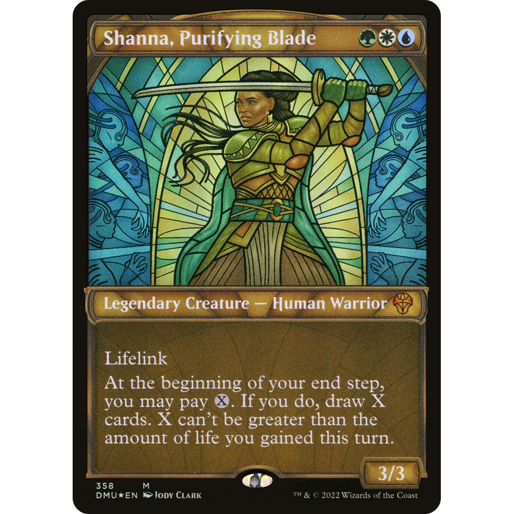 Shanna, Purifying Blade (Textured Foil) (DMU-358) - Dominaria United: (Showcase) Foil