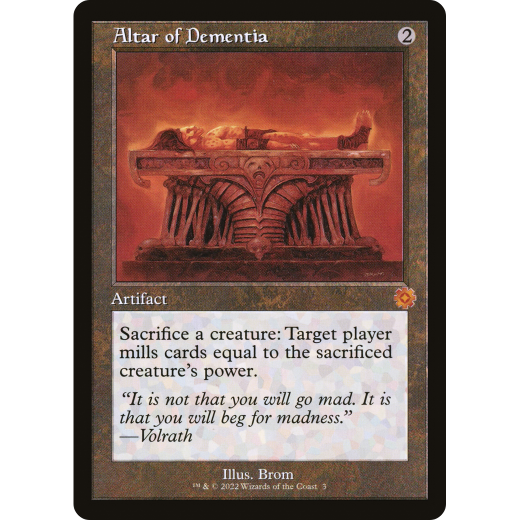 Altar of Dementia (BRR-003) - The Brothers' War Retro Artifacts