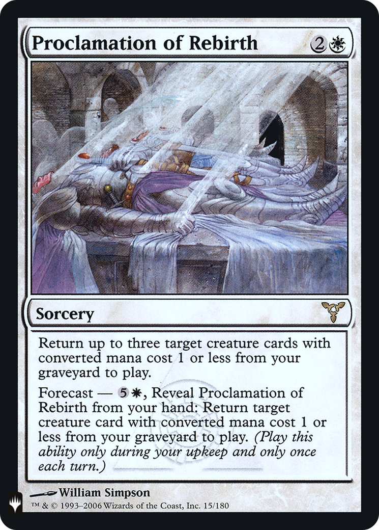 Proclamation of Rebirth (LIST-015) - The List Foil