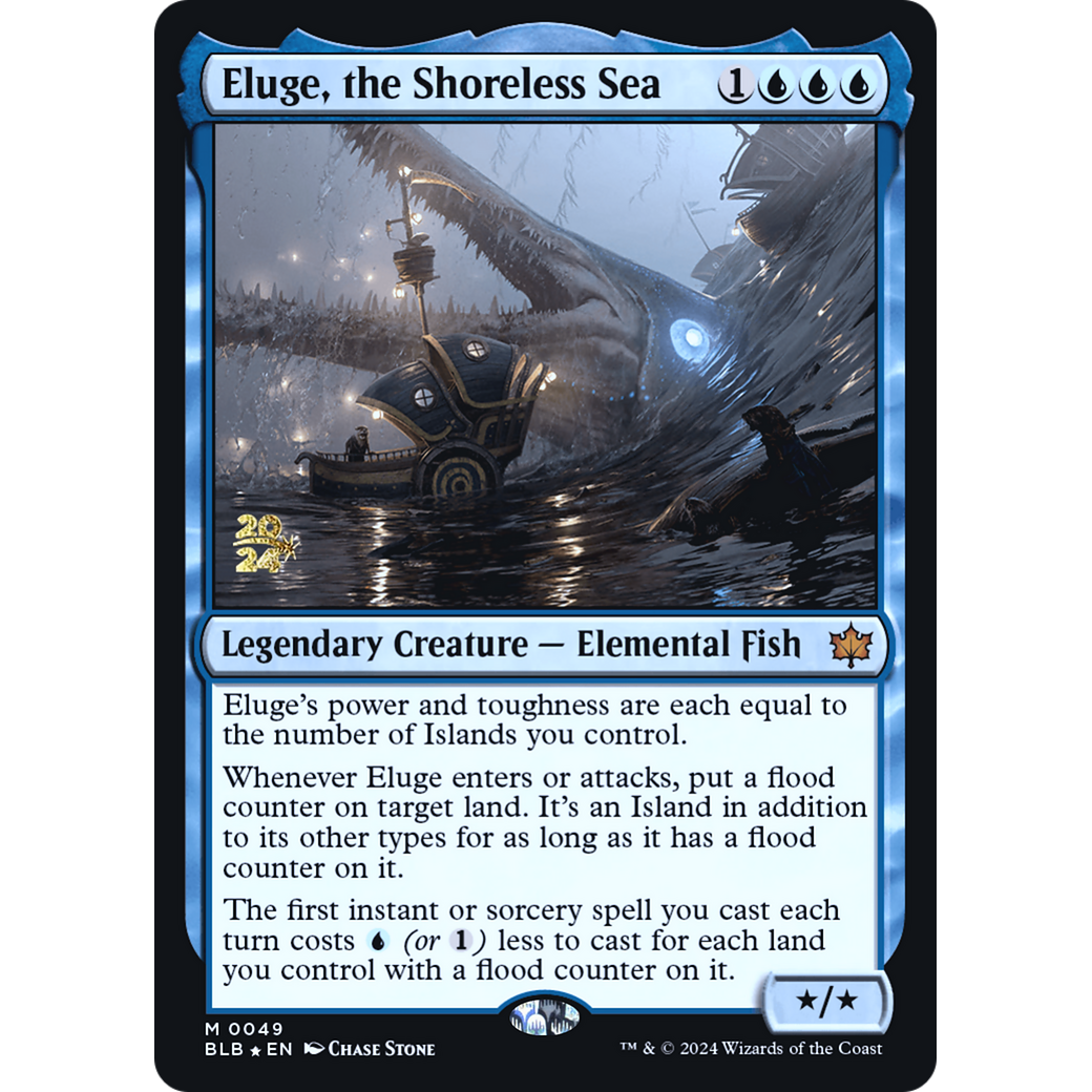 Eluge, the Shoreless Sea (PRE-49S) - Bloomburrow Promos Foil