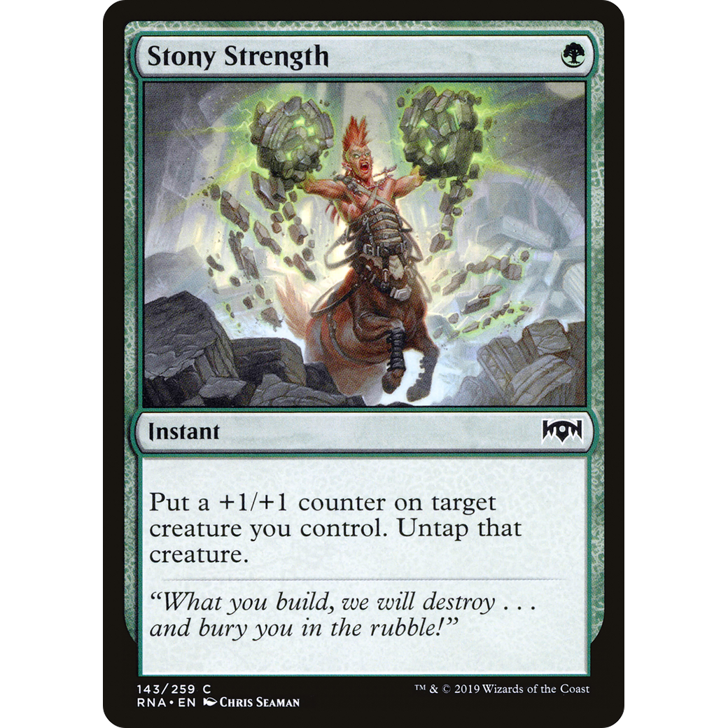 Stony Strength (RNA-143) - Ravnica Allegiance Foil