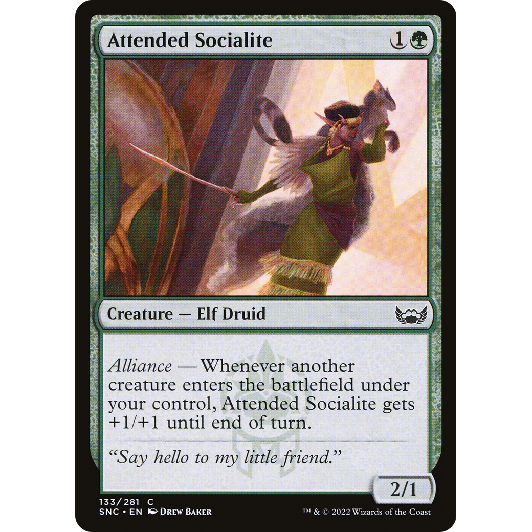 Attended Socialite (SNC-133) - Streets of New Capenna Foil