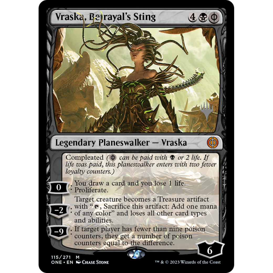Vraska, Betrayal's Sting (PPONE-115P) - Phyrexia: All Will Be One Promos