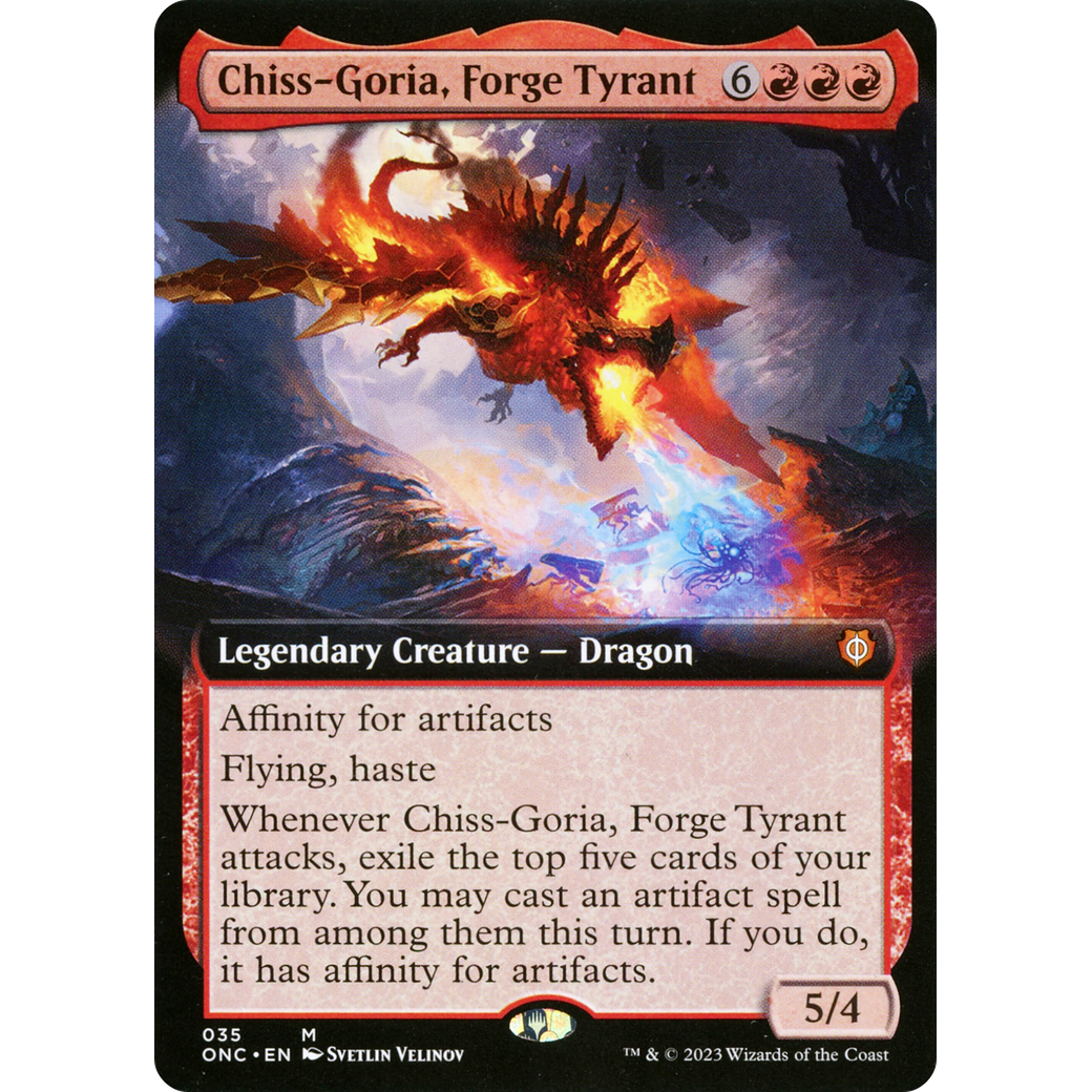 Chiss-Goria, Forge Tyrant (ONC-035) - Phyrexia: All Will Be One Commander: (Extended Art)