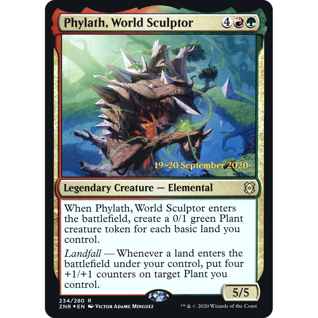 Phylath, World Sculptor (PRE-234) - Zendikar Rising Promos Foil