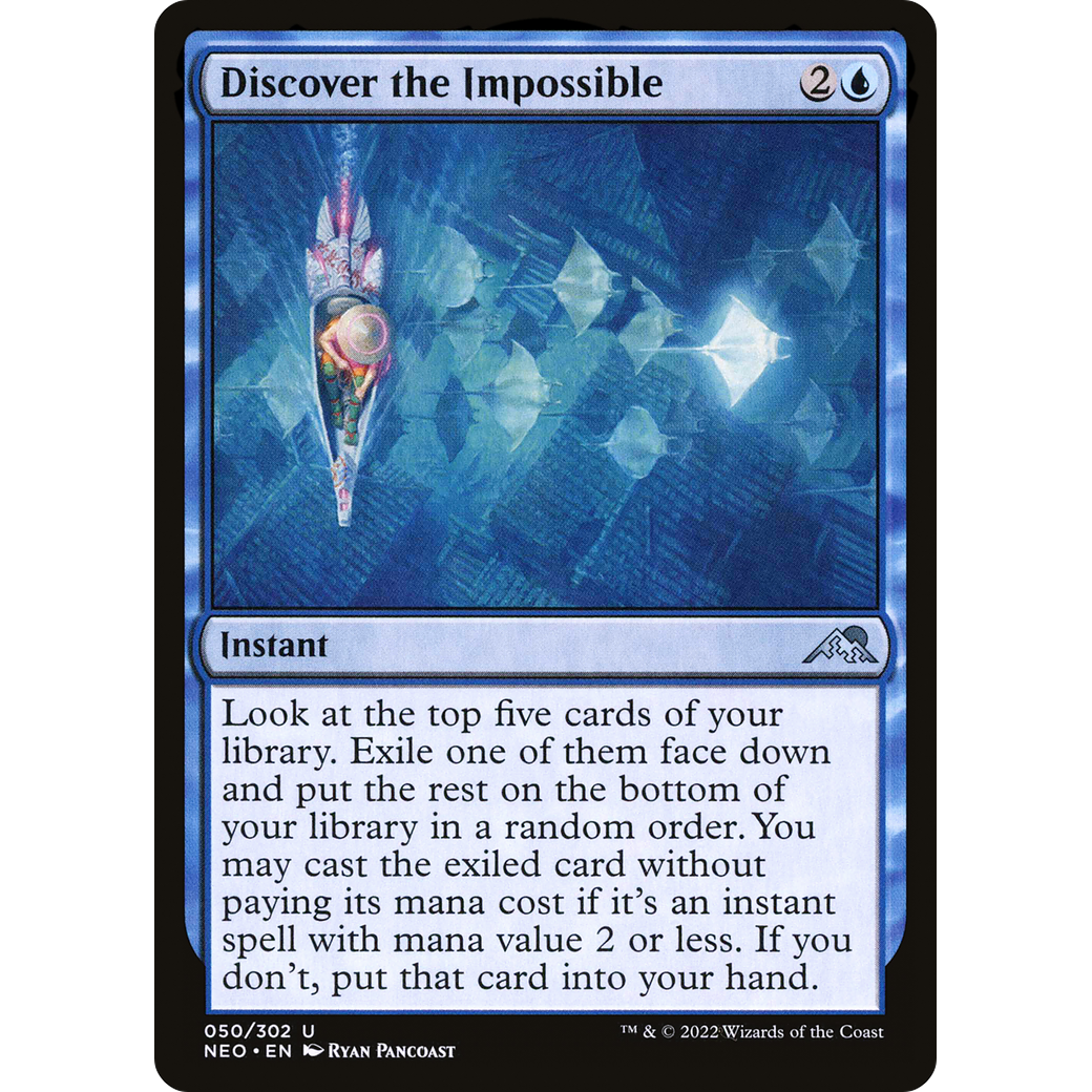 Discover the Impossible (NEO-050) - Kamigawa: Neon Dynasty Foil