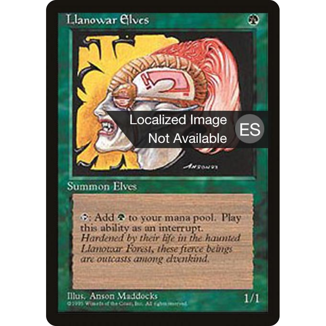 Llanowar Elves (4BB-145) - Fourth Edition Foreign Black Border