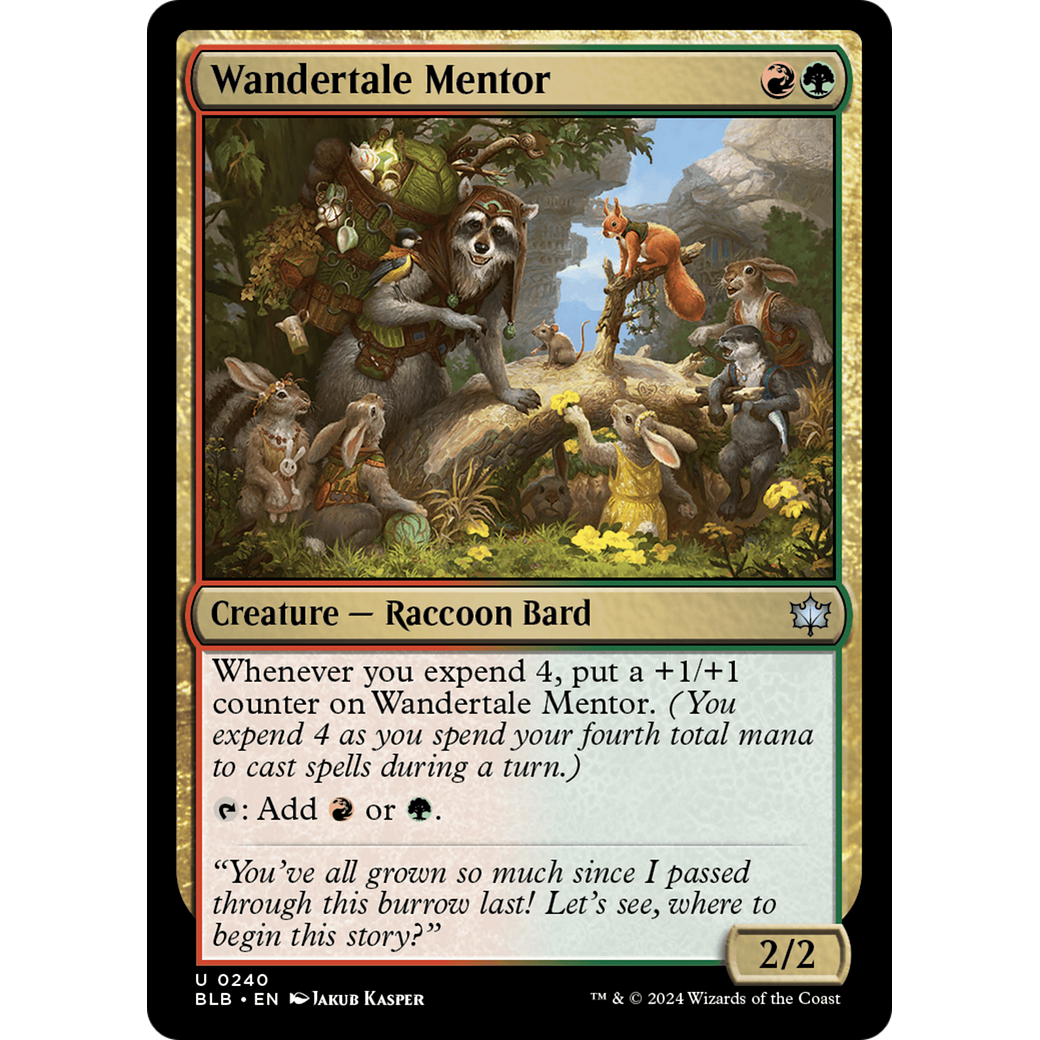 Wandertale Mentor (BLB-240) - Bloomburrow Foil