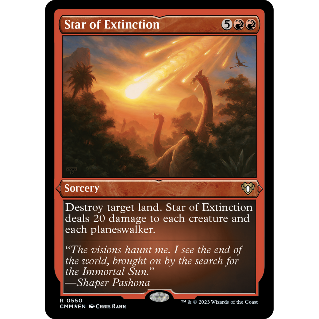 Star of Extinction (CMM-550) - Commander Masters Etched Foil