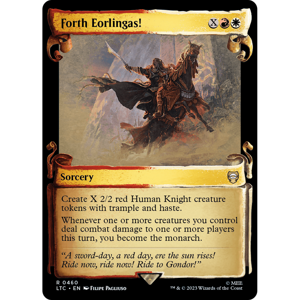 Forth Eorlingas! (LTC-460) - Tales of Middle-earth Commander: (Showcase) Foil