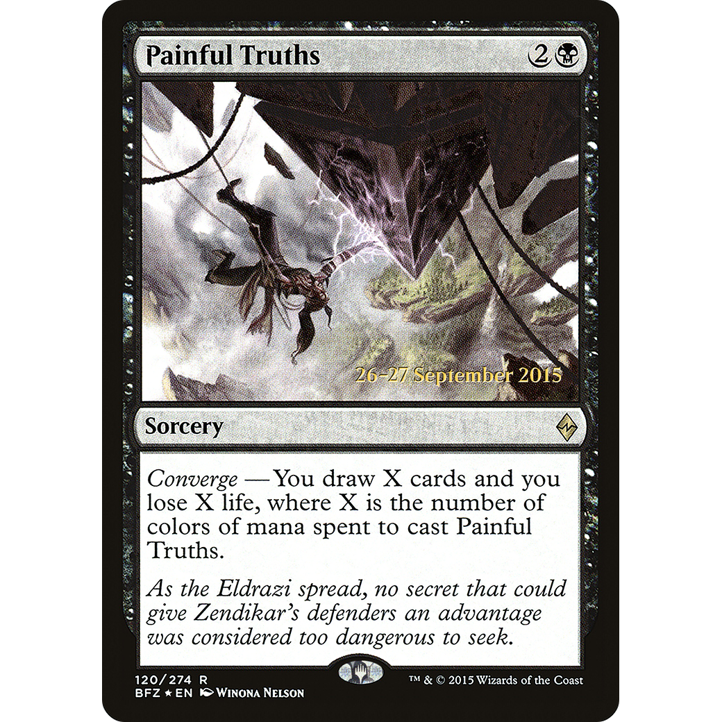 Painful Truths (PRE-120) - Battle for Zendikar Promos Foil