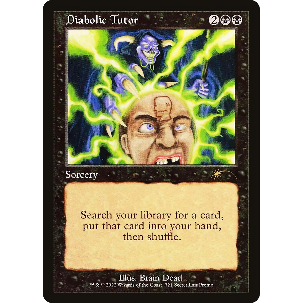 Diabolic Tutor (721) (SLD-721) - Secret Lair Drop