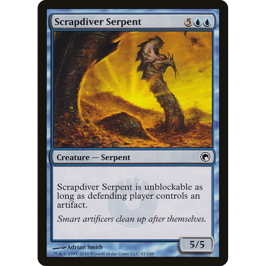 Scrapdiver Serpent (SOM-041) - Scars of Mirrodin
