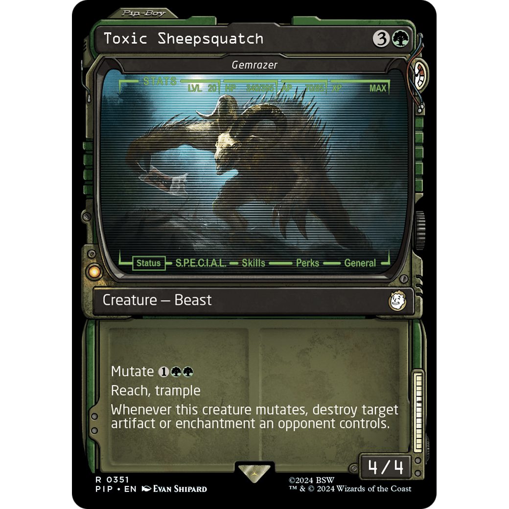 Gemrazer (PIP-351) - Fallout / Toxic Sheepsquatch: (Showcase)