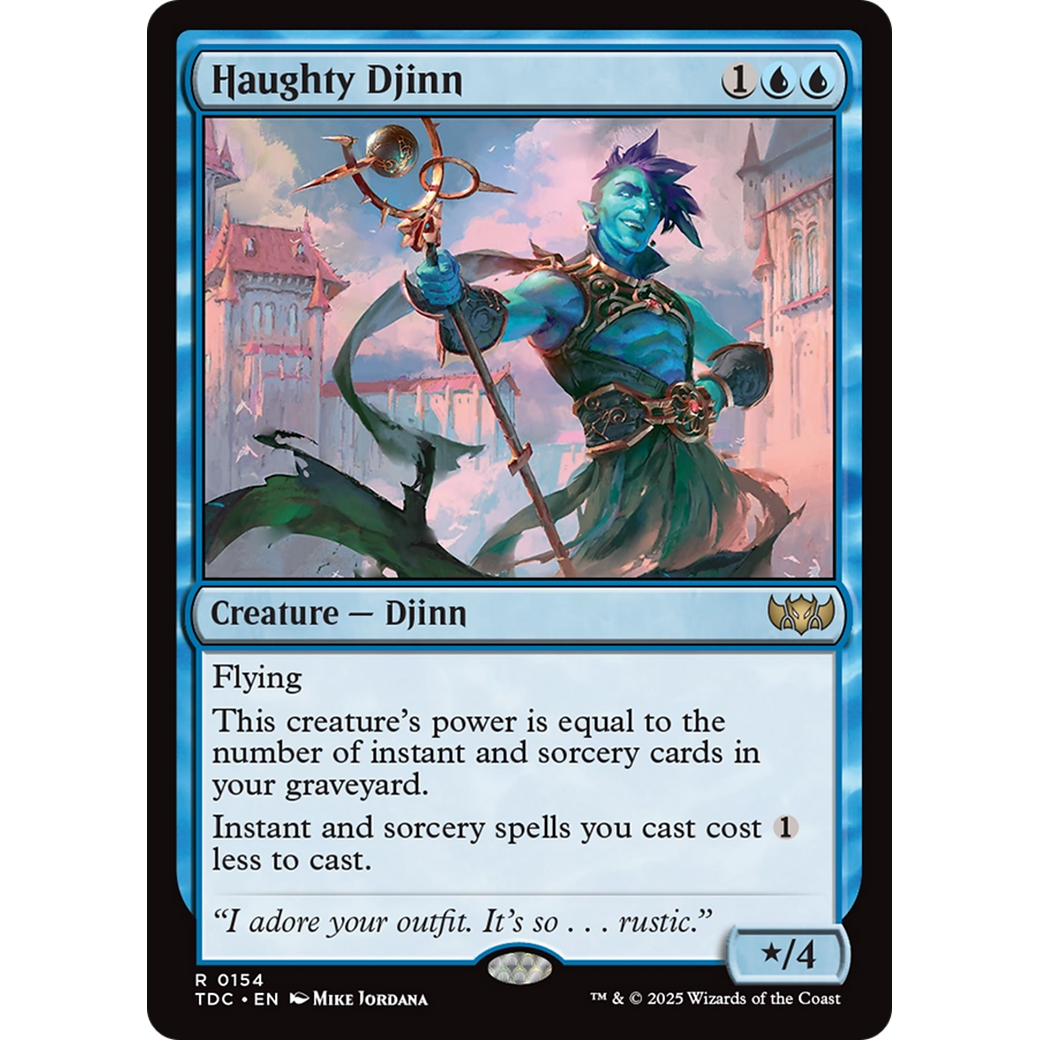 Haughty Djinn (TDC-154) - Commander: Tarkir: Dragonstorm
