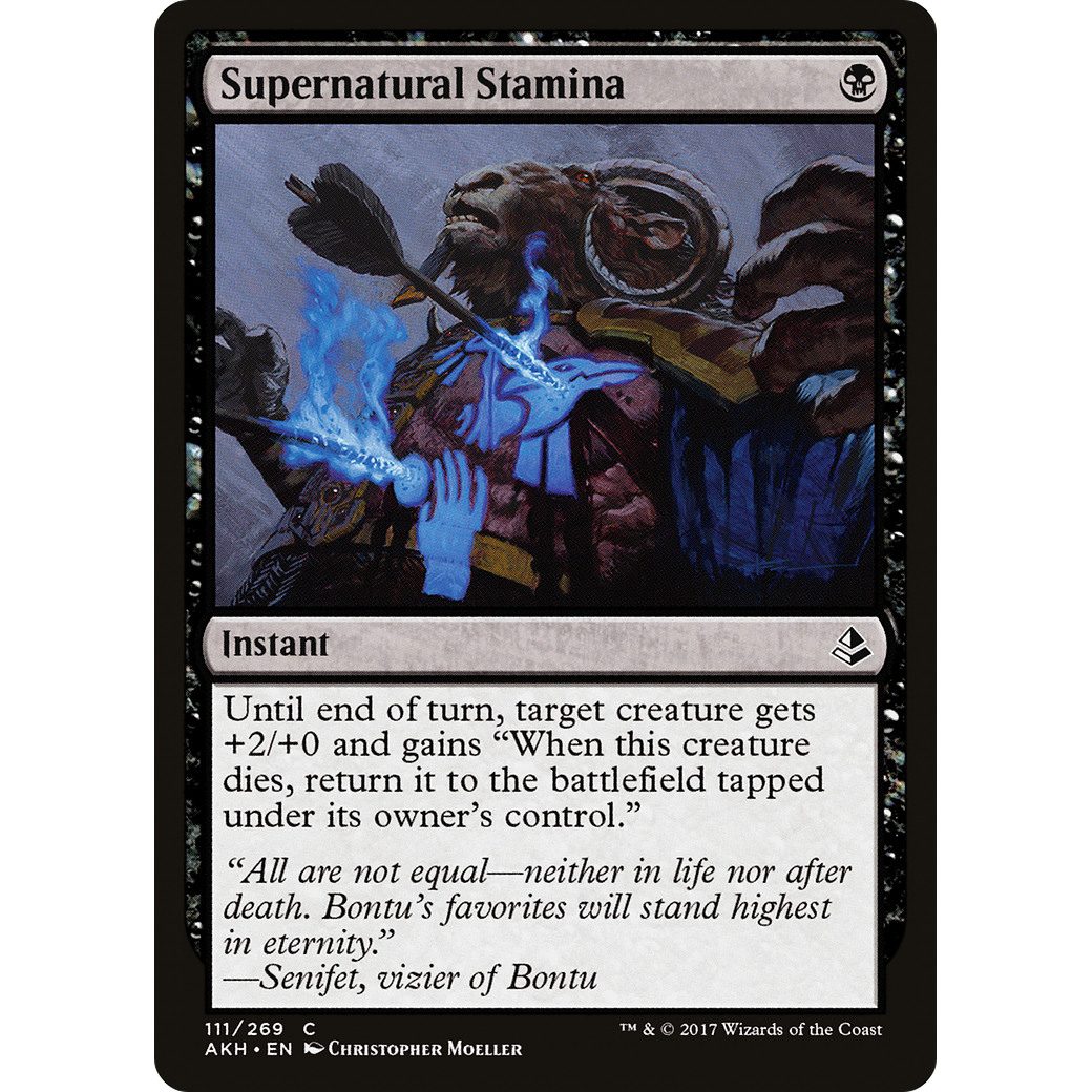 Supernatural Stamina (AKH-111) - Amonkhet Foil